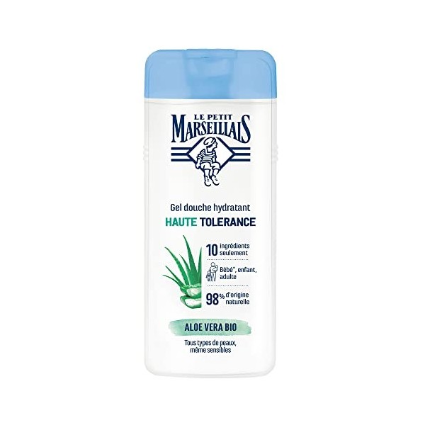 Le Petit Marseillais Gel Douche Haute Tolérance Aloe Vera BIO, 400 ml