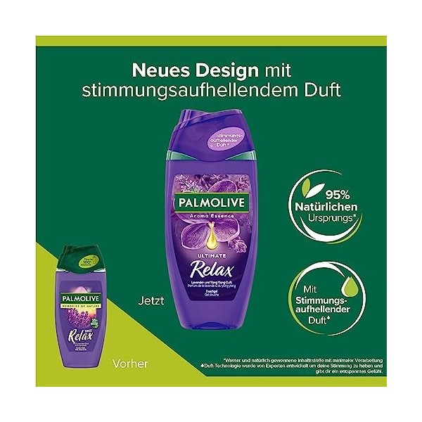 Palmolive Gel Douche Aroma Sensations Absolute Relax, pack de 6 x 250 ml