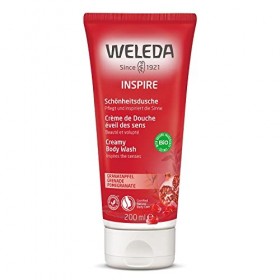 Weleda - Crème de Douche Éveil des Sens à la Grenade - À lHuile de Pépin de Grenade Bio - Tube 200 ml