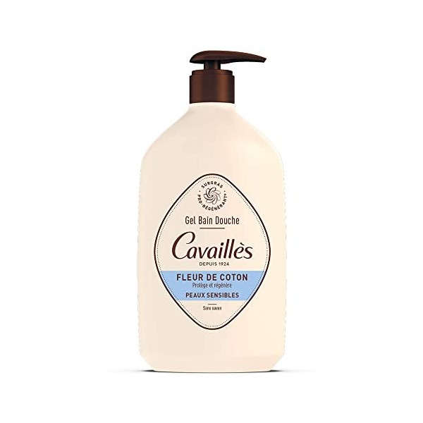 Rogé Cavaillès Gel Bain Douche Peaux Sensibles Fleur de Coton 1 L