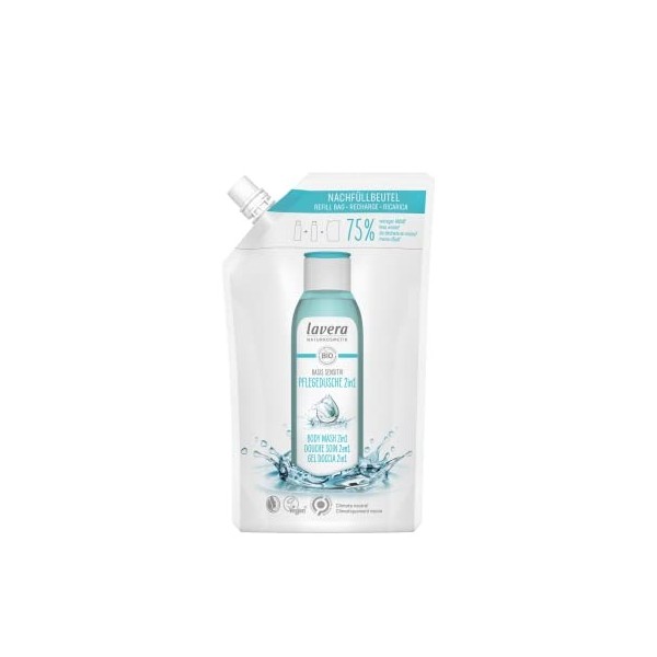 lavera basis sensitiv Douche Soin 2en1 - Cosmétiques naturels - végan - gel douche - Avec aloe vera et kératine végétale - Fo