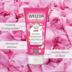 Weleda - Crème de Douche Harmonisante Aroma Love - Aux Huiles Essentielles - Formule 100&nbsp;% Naturelle - Tube 200&nbsp;ml