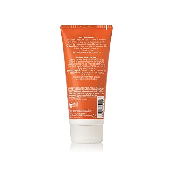 Weleda Gel douche sport rafraichissant à l’arnica 200 ml