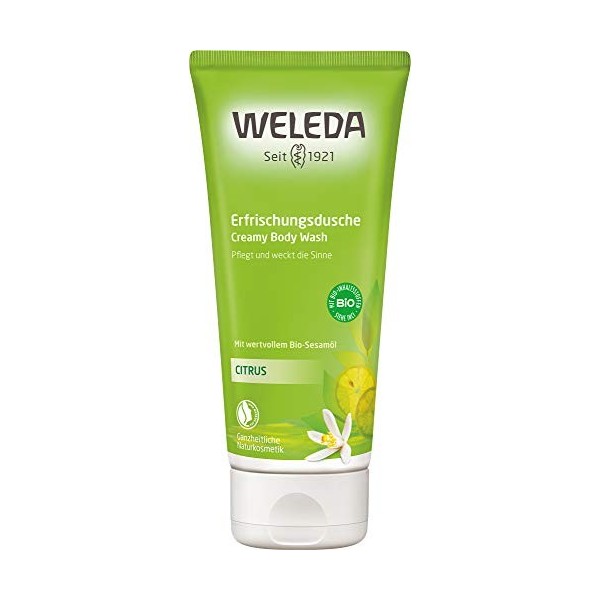 Weleda Douche rafraîchissante au citron bio 6 x 200 ml 