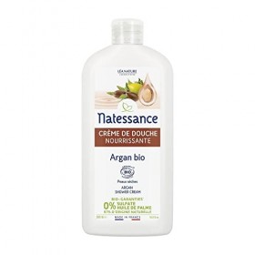 Natessance - Crème De Douche - Argan Fleur DOranger - Certifié Bio Cosmos Organic - Flacon 100% végétal - 500 ml