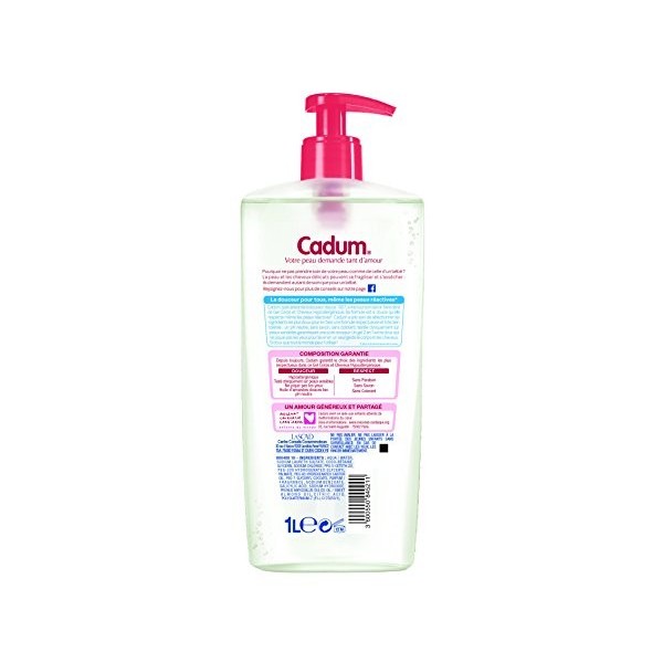 Cadum Gel Douche Corps/Cheveux Hypoallergénique Format - Lot de 3