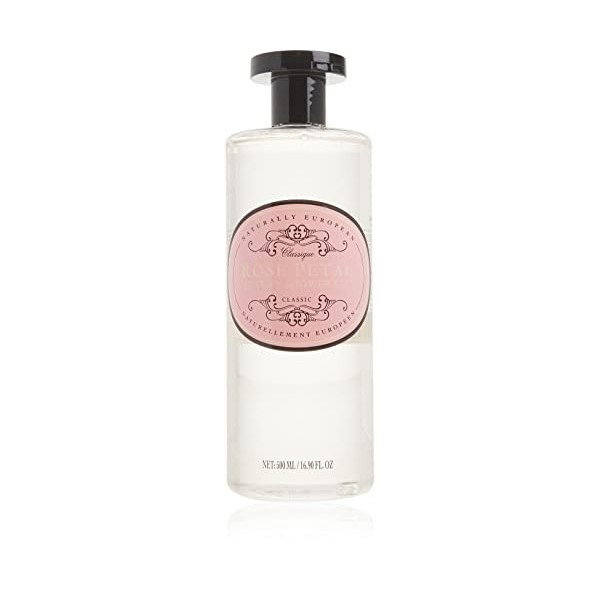 Naturally European Luxury Rose Petal Organic Body Wash - 500ml | No SLS and Parabens | Cleansing and Moisturising Lotion Show