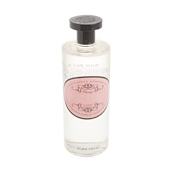 Naturally European Luxury Rose Petal Organic Body Wash - 500ml | No SLS and Parabens | Cleansing and Moisturising Lotion Show