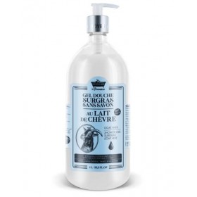Gel douche surgras sans savon au lait de chèvre 1L