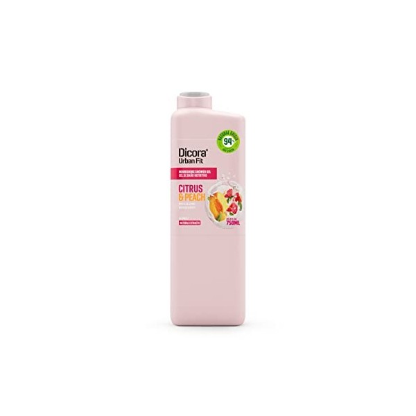 Dicora Gel de bain à la vitamine C aux agrumes et à la pêche - 750 ml