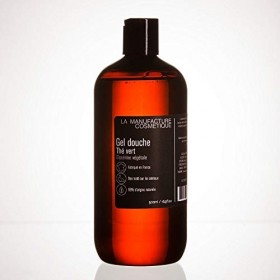 Gel Douche Thé Vert 500ml Délicatement Parfumé au Thé Vert 98% Naturel Glycérine Végétale Non Testé sur les Animaux.
