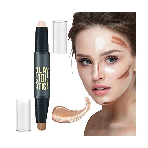 Contouring Maquillage, Contouring Stick, Makeup Contouring, Double Tête Correcteur Stick De Contouring, Contour Facile à Appl