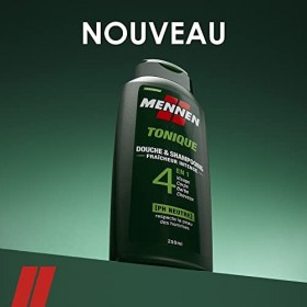 Mennen Tonique Gel Douche & Shampooing 4 en 1 très frais et parfumé - Lot de 6