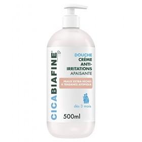 Cicabiafine Douche Crème Anti-Irritations Apaisante, Peaux Extra-Sèches à Tendance Atopique, Flacon pompe de 500ml