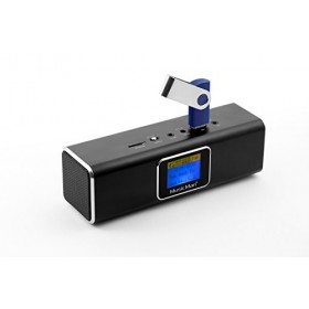 MusicMan Station audio MA/haut-parleur stéréo avec batterie intégrée et écran LCD lecteur MP3, radio, emplacement pour carte