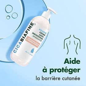 Cicabiafine Douche Crème Anti-Irritations Apaisante, Peaux Extra-Sèches à Tendance Atopique, Flacon pompe de 1L