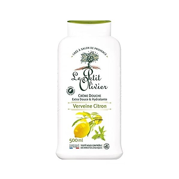 LE PETIT OLIVIER - Crème Douche Verveine Citron 500Ml - Lot De 3 - Livraison Gratuite