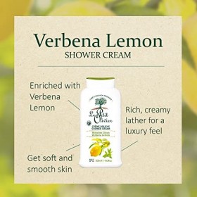 Le Petit Olivier - 0007008 - Hygiène Beauté - Crème Douche - Verveine Citron - 500 ml - Lot de 2