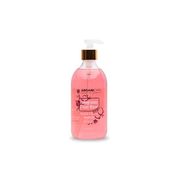 Arganicare - Gel douche - Grenade & Eau de Rose - Flacon 500ml