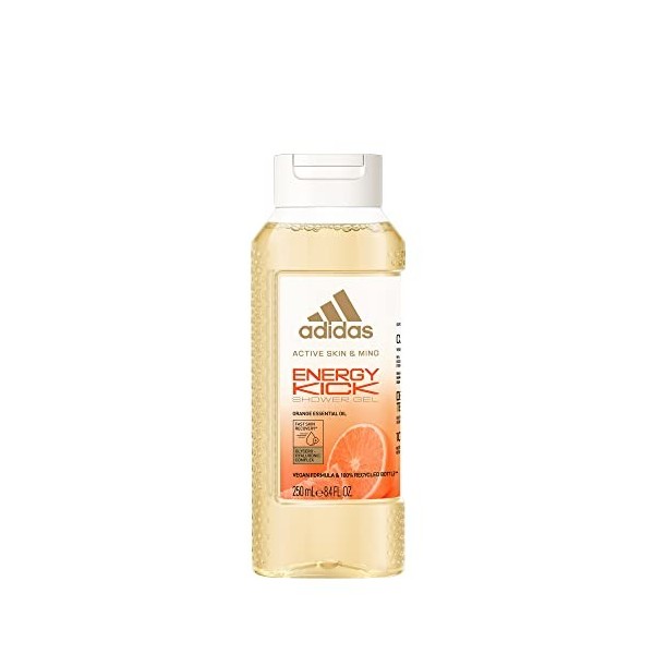 Adidas - Active Skin & Mind - Gel Douche Energy Kick Femme - Formule biodégradable à 98%, clean & Vegan et Flacon recyclé - 2