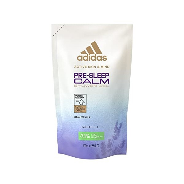 Adidas - Active Skin & Mind - Recharge Pré-sleep Calm Mixte - Formule Clean & Vegan, apaisant - 400 ML
