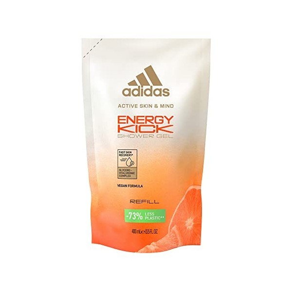 Adidas - Active Skin & Mind - Recharge Energy Kick Femme - Formule biodégradable à 98% - 400 ML