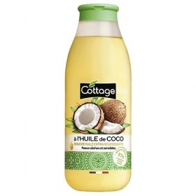 COTTAGE - Douche Huile Précieuse à lHuile De Coco - Pour une peau hydratée et satinée - Format 560 ml - Lot De 3