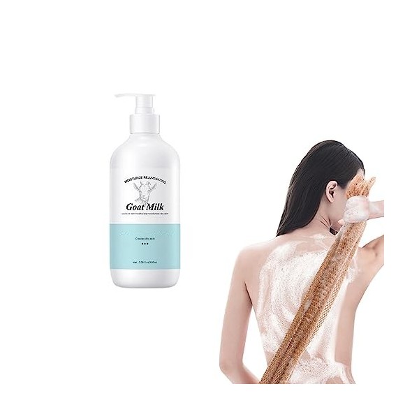 Nettoyant pour le corps au lait de chèvre, 100 ml de nettoyant pour le corps blanchissant au lait de chèvre, nettoyant en pro