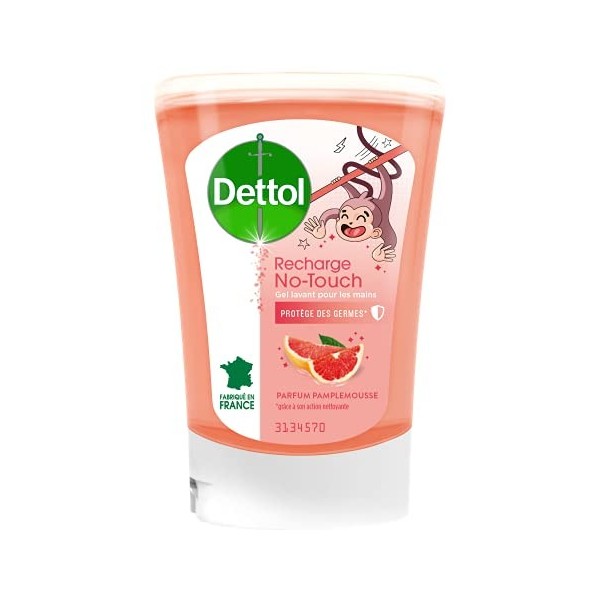 Dettol No-Touch Kids - Recharge Savon Mains - Pamplemousse - 250 ml