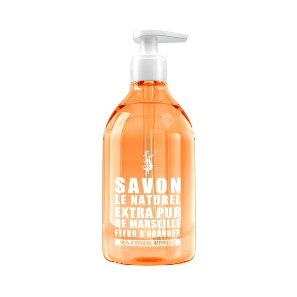 Savon Le Naturel Extra Pur de Marseille à la Fleur DOranger, 500ml