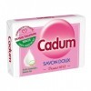 Cadum Savon Solide Doux - Depuis 1912 - Huiles 100 % végétales à lamandes douces BIO, 100g