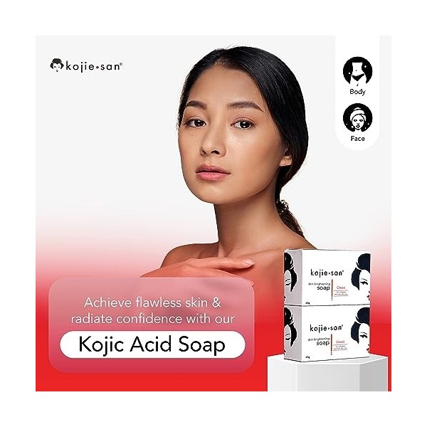 Kojie San Skin Lightening Kojic Acid Soap 2 Bars - 65g by Kojie San