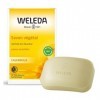 WELEDA - Savon Végétal au Calendula - Convient aux Peaux Sensibles et aux Enfants dès 3 ans - 100 % Naturel - 100 g