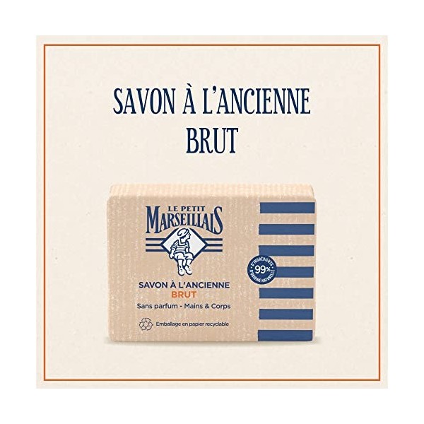 Le Petit Marseillais Savon Kraft Brut 300g