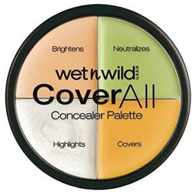 wet n wild 4en1 Palette de Correcteurs Ciblés CoverAll Anti-Imperfections/Cernes , 6.5 g Anti-cernes / Correcteurs