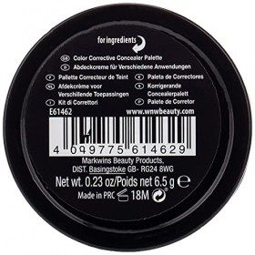 wet n wild 4en1 Palette de Correcteurs Ciblés CoverAll Anti-Imperfections/Cernes , 6.5 g Anti-cernes / Correcteurs