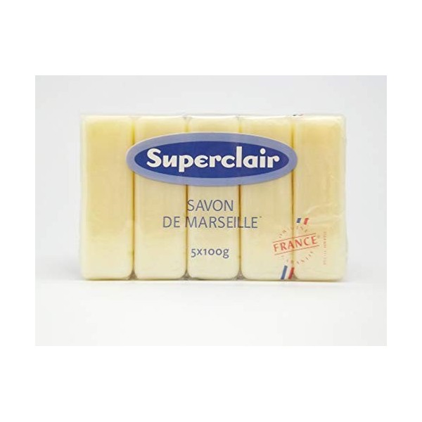 Lot de 5 savonnettes Marseille 100g