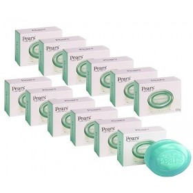 Pears Soap – aux extraits de fleurs de citron. Savon Vert Transparent Authentique - Lot de 12bars, 125g chacun Lot de 12 