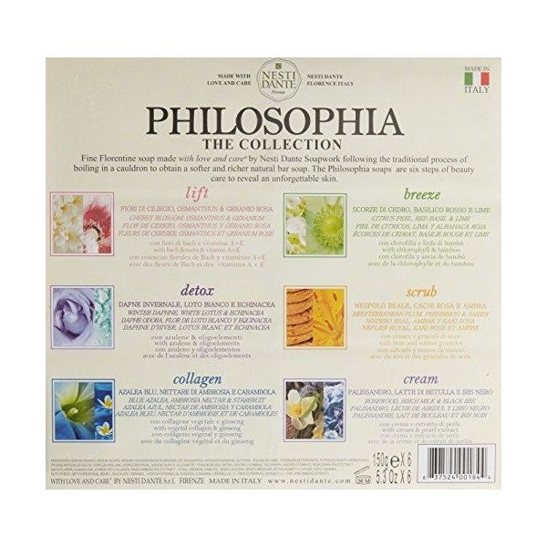 Nesti Dante Philosophia Soap Collection , 150 G Lot De 6 