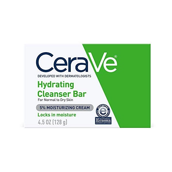 CeraVe Facial Cleanser, Hydrating Cleansing Bar, 4.5 Ounce by CeraVe