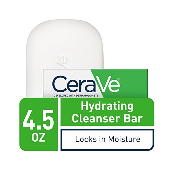 CeraVe Facial Cleanser, Hydrating Cleansing Bar, 4.5 Ounce by CeraVe