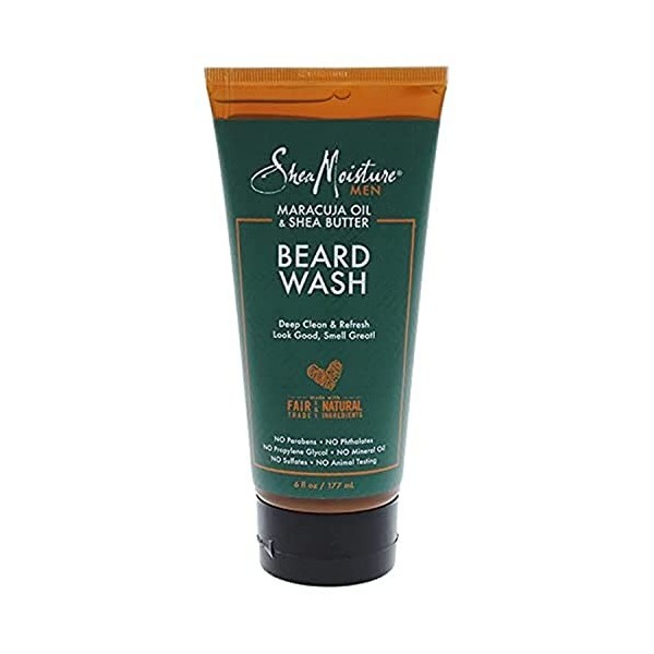 Shea Moisture Maracuja Oil & Shea Butter Beard Wash Deep Clean & Refresh Savon