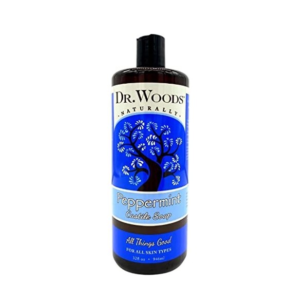 Dr. Woods Naturals Savon de Marseilles à  la menthe poivrée 946 ml