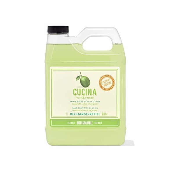 Cucina Lime Zest and Cypress 33.8 oz Purifying Hand Wash Refill by Cucina