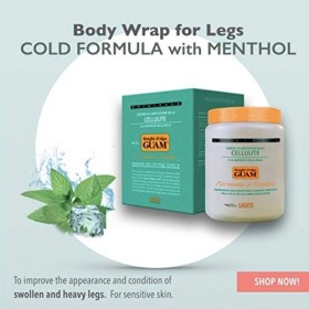 Boue dAlgues Marines GUAM à Action Froide Drainante Tonifiante Anti-Cellulite - Sensation de Fraîcheur Contre Sensation Jamb