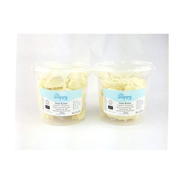 TheSoapery Nourrissant,Hydratant, Beurre de karité 1kg - Biologique, non raffiné, pur et naturel - pur à 100 %