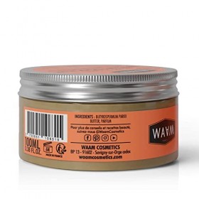 WAAM Cosmetics – Beurre de Karité Instant douceur– Soin nourrissant et protecteur– Vegan – 100ml