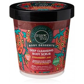 Organic Shop Body Desserts Deep Cleansing Body Scrub Strawberry Jam 450ml