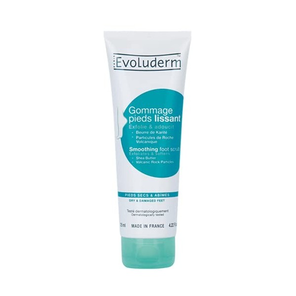 EVOLUDERM - Gommage Pieds Lissant - 150 ml - Fabrication Française