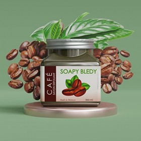 Soapy Bledy - Gommage corps exfoliant au café - 350ml - Gommage corporel pour le visage et corps/Body Scrub Coffee